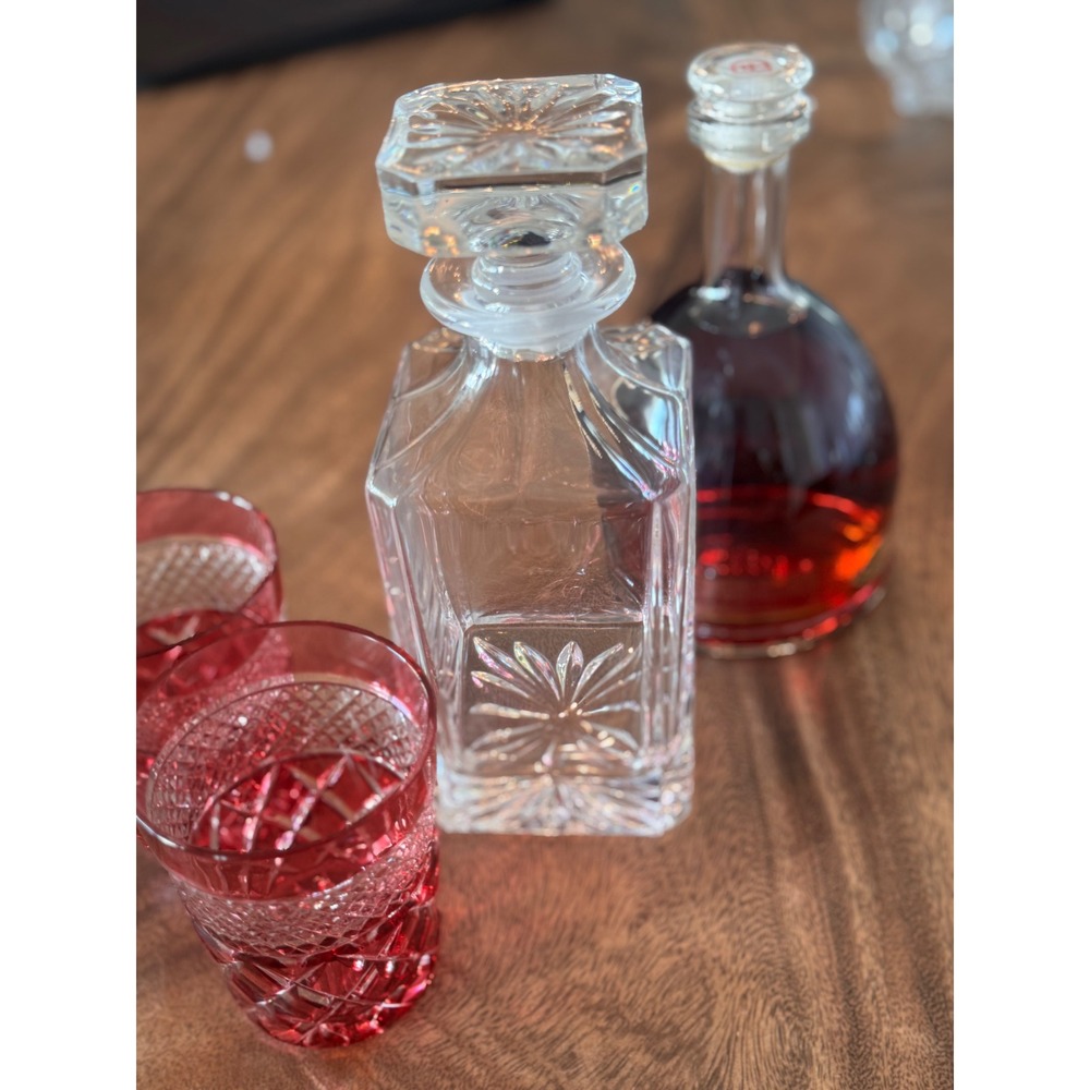 Vintage Italian Crystal Whisky‎ Decanter | Bar Cart | Michele Marchi Lucca